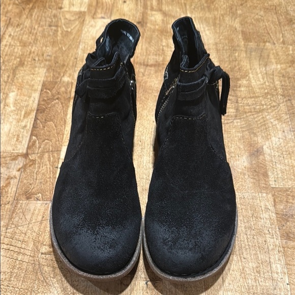 Born Black Suede Ankle Boots - Picture 1 of 5